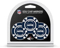 Team Golf NFL Buffalo Bills Golf Chip Ball Markers, Poker Chip Size by TeamGolf