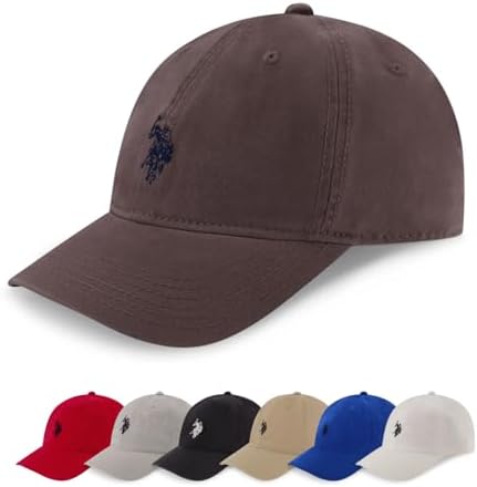U.S. Polo Assn. Baseball Cap, 100% Cotton Adjustable Dad Hat by USPoloAssn