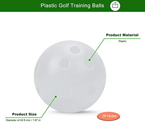 Adwikoso 100 Pack Plastic Golf Training Balls - Image 2