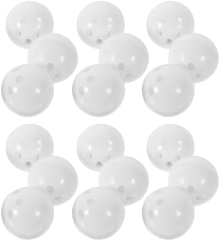 Toddmomy 20 Pcs Hollow Plastic Golf Practice Balls White Pp Lightweight by Toddmomy