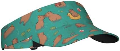 Sports Sun Visor Hats Adjustable Men Women Lightweight Packable Cooling Empty by Unknown