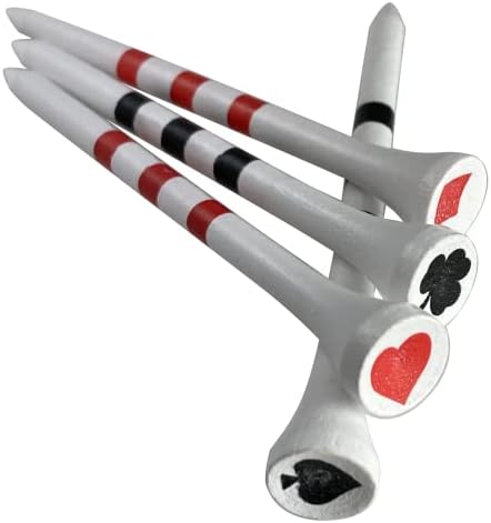 PrideSports 3-1/4" Playing Card Tees by PrideGolfTee