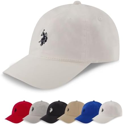 U.S. Polo Assn. Baseball Cap, 100% Cotton Adjustable Dad Hat by USPoloAssn