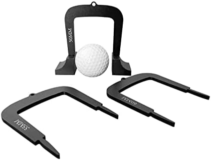 3 Pieces Golf Putting Gates Putter Gates Aluminum Alloy Putter Target Putt Gates by Unknown