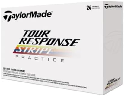 TaylorMade Golf Tour Response Stripe Practice Ball 24 Ball Pack - Image 2