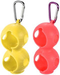 PATIKIL Golf Ball Holder, Silicone 2 Balls Carrier Protective Portable Sleeve by PATIKIL