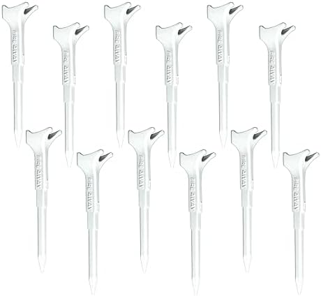FIRE AWAY 4-Prong Unbreakable Nylon Plastic Golf Tees 3-1/4 Inch by FireAway