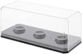 Pioneer Plastics 143C3GOLF-BB-UV Clear Plastic 3 Golf Ball Display Case by PioneerPlastics