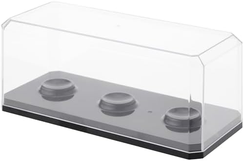 Pioneer Plastics 143C3GOLF-BB-UV Clear Plastic 3 Golf Ball Display Case by PioneerPlastics