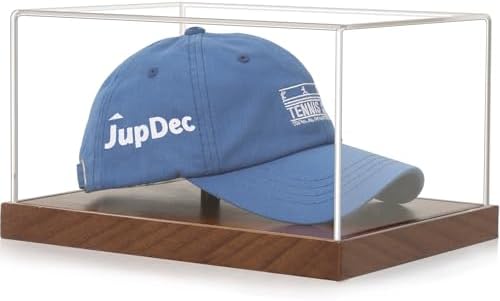 JupDec Hat Display Case, UV Protection Signed Hat Transparent Showcase by JupDec