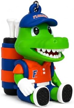NCAA Mascot Golf Tee Holders, Includes 8 Golf Tees, Fun Golf Accessory by VannyVeeSports