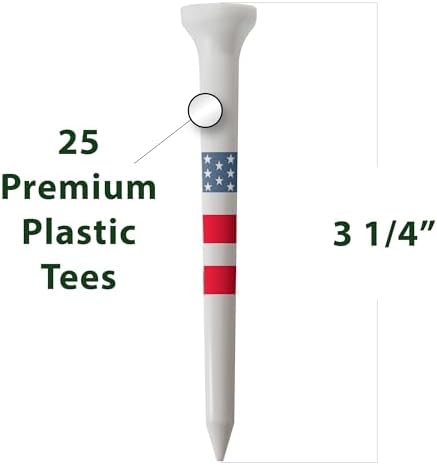Golf Tees – 3 1/4" Tall – 25 White Golf Tees - Image 2