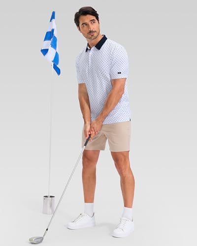 Obla Men's Golf Shirt Short Sleeve Dry Fit Collared Polo Shirts - Image 6