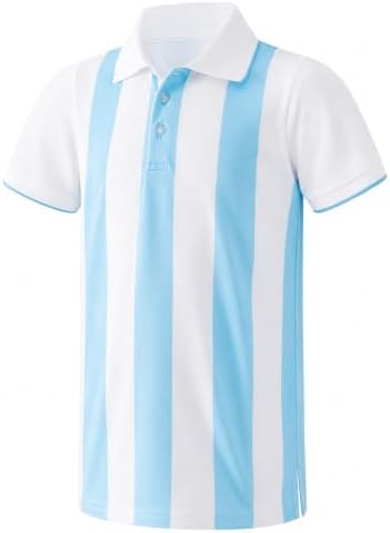 Boys Golf Polo Shirts Short Sleeve Color Contrast 5-14Y by starweave