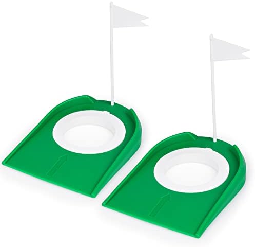 Golf Putting Cup with Flag Practice Training Aids Plastic Golf Putting Hole by Eaezerav
