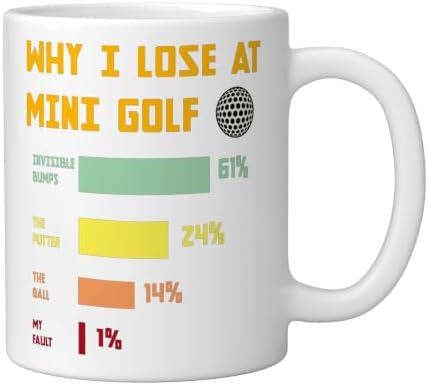 Mini Golf Champion Humor Family Golfers Ceramic Mug - Image 2