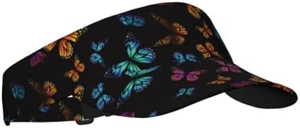 Sports Sun Visor Hats Adjustable Men Women Lightweight Packable Cooling Empty by Unknown