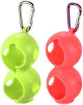 PATIKIL Golf Ball Holder, Silicone 2 Balls Carrier Protective Portable Sleeve by PATIKIL