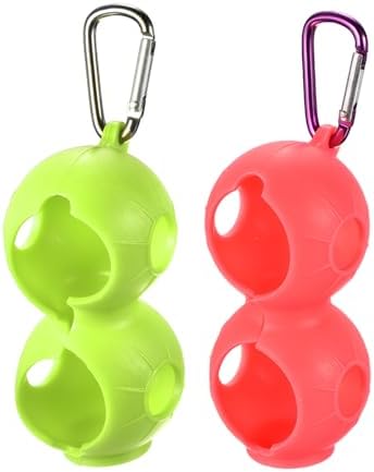 PATIKIL Golf Ball Holder, Silicone 2 Balls Carrier Protective Portable Sleeve by PATIKIL