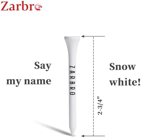 Premium Bamboo Wood Golf Tees, ) Funny Golf Bag Accessories, 2 3/4 Golf Tees in - Image 3