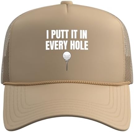 I Putt It in Every Hole Funny Golf Saying Tee Trucker Hat - Image 2