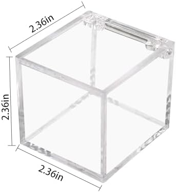 4 PCS Golf Ball Display Case, UV Protected Golf Ball Display Cube, Acrylic Case - Image 2