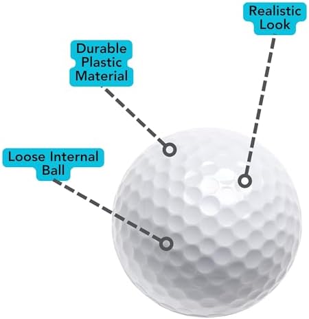 Harrier Hardware 3-Pack Wobbling Golf Balls Trick Gag Gift Putting Green - Image 6