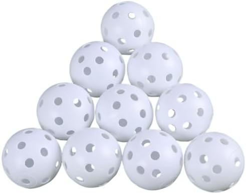 24pcs Air Flow Hollow Practice Golf Balls, Sturdy Plastic White by Unknown