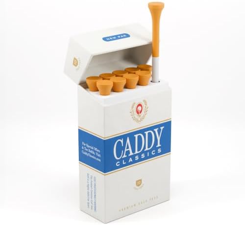 Caddy Classics Golf Tee Holder Assortment – Durable, Reusable Magnetic Lid by CaddyClassics