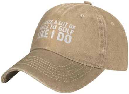 It Takes A Lot of Balls to Golf Like I Do Cap Men Baseball Hat Graphic Hat - Image 2