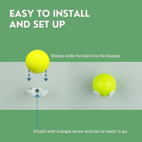 Golf Ball Wall Mount Display | Wall Holder Brackets - Image 5