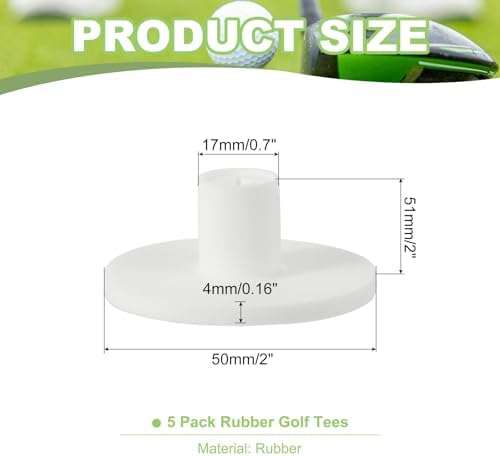 PATIKIL Rubber Golf Tee, Golf Practice Tees Training Driving Range Tee Stable - Image 2