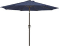 JEAREY 9FT Outdoor Patio Umbrella, Market Umbrella, Purplish Blue | Outdoor by JEAREYOutdoorsCollection