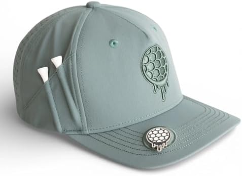 Snapback Hat w/Tee Holder & Magnetic Ball by BONKGolf