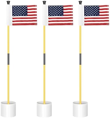 KINGTOP 3 ft Golf Flagstick Sets by KingtopGolf