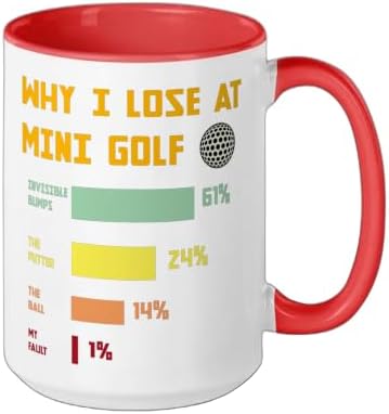 Mini Golf Champion Humor Family Golfers Ceramic Mug - Image 2
