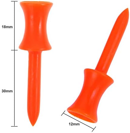 MUXSAM Golf Tees Unbreakable Step Down Plastic Castle Tees, Tee Size-1 1/4"/31mm - Image 2