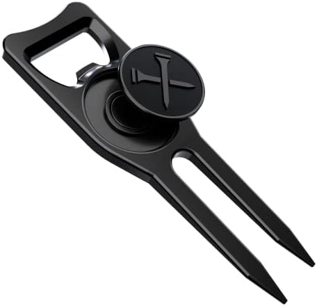Blue Tees Golf 6-in-1 Premium Divot Tool & Ball Marker by BlueTeesGolf