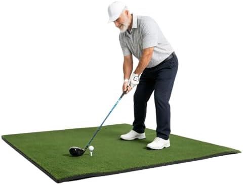 Golf Practice Mat–Indoor/Outdoor Putting Green & Hitting, 5x5/5x10/5x12 ft by FNRKUF
