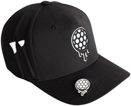 Snapback Hat w/Tee Holder & Magnetic Ball by BONKGolf