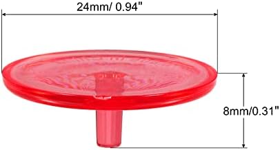 PATIKIL Golf Ball Marker, Pack Round Transparent Flat Position Mark Places - Image 2