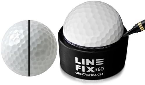 LineFix360 Golf Ball Alignment Marker – Precision 360° Line Tool by GrooveFix