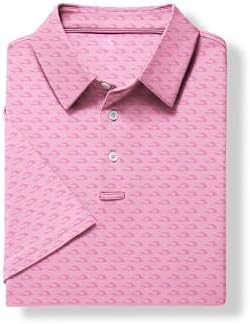 ZITY Men's Golf Shirts Short Sleeve Print Patterns Casual Collared Polo - Image 6