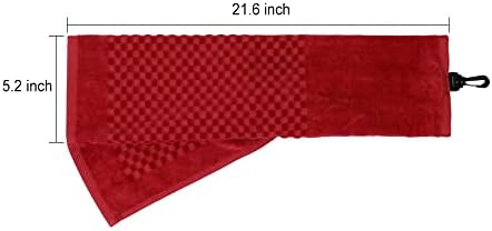 Cotton Golf Towel with Clip - Image 5