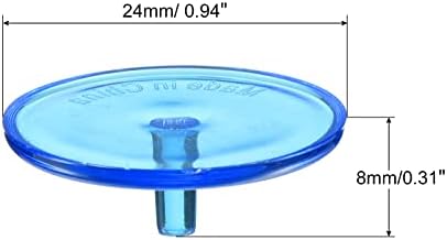 PATIKIL Golf Ball Marker, Pack Round Transparent Flat Position Mark Places - Image 2