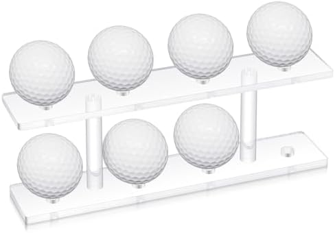 Silipull 1 Pc Golf Ball Display Rack 8 Balls Clear Acrylic Golf Case Holder by Silipull