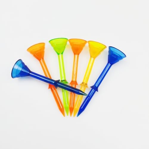 Big Cup Golf Tees & Golf Tees Double Layer Plastic, Mixed Colors by LIQIWI