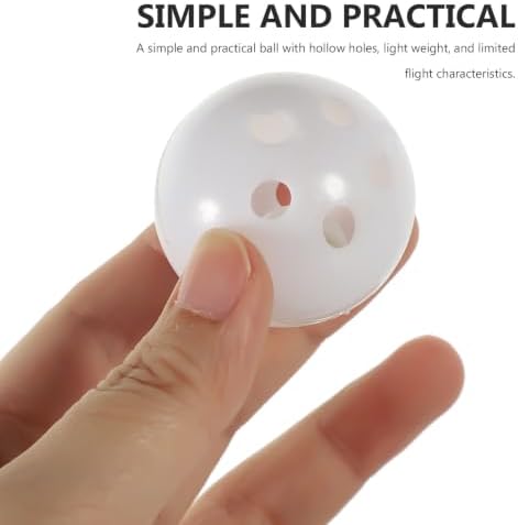 Toddmomy 20 Pcs Hollow Plastic Golf Practice Balls White Pp Lightweight - Image 3