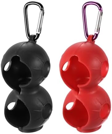 PATIKIL Golf Ball Holder, Silicone 2 Balls Carrier Protective Portable Sleeve by PATIKIL