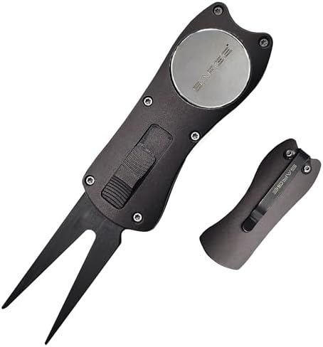 Sarge Eagle Golf OTF Divot Repair Tool, Magnetic Ball Marker, Club Rest by SargeCentral